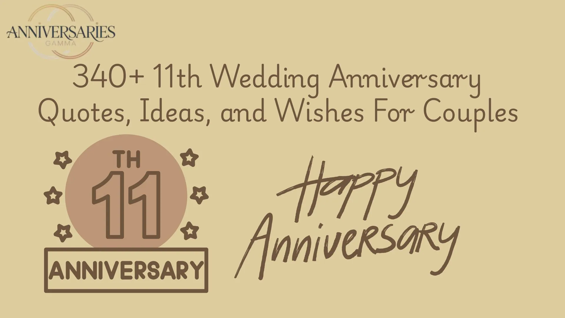 340+ Best 11th Wedding Anniversary Quotes and Gift Ideas
