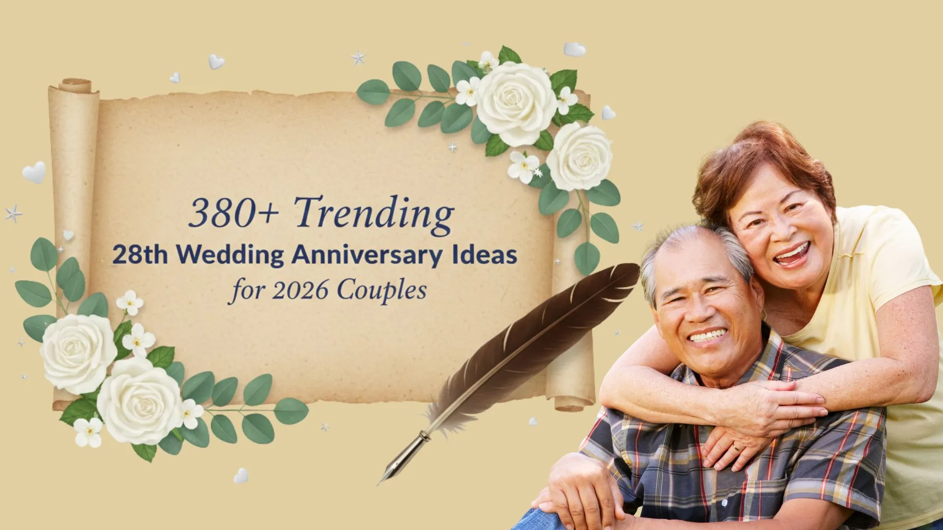 340+ Trending 28th Wedding Anniversary Ideas for 2026 Couples