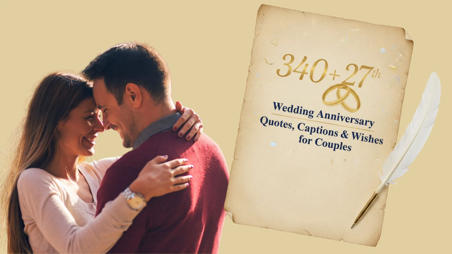 340+ 27th Wedding Anniversary Quotes, Captions & Wishes for Couples