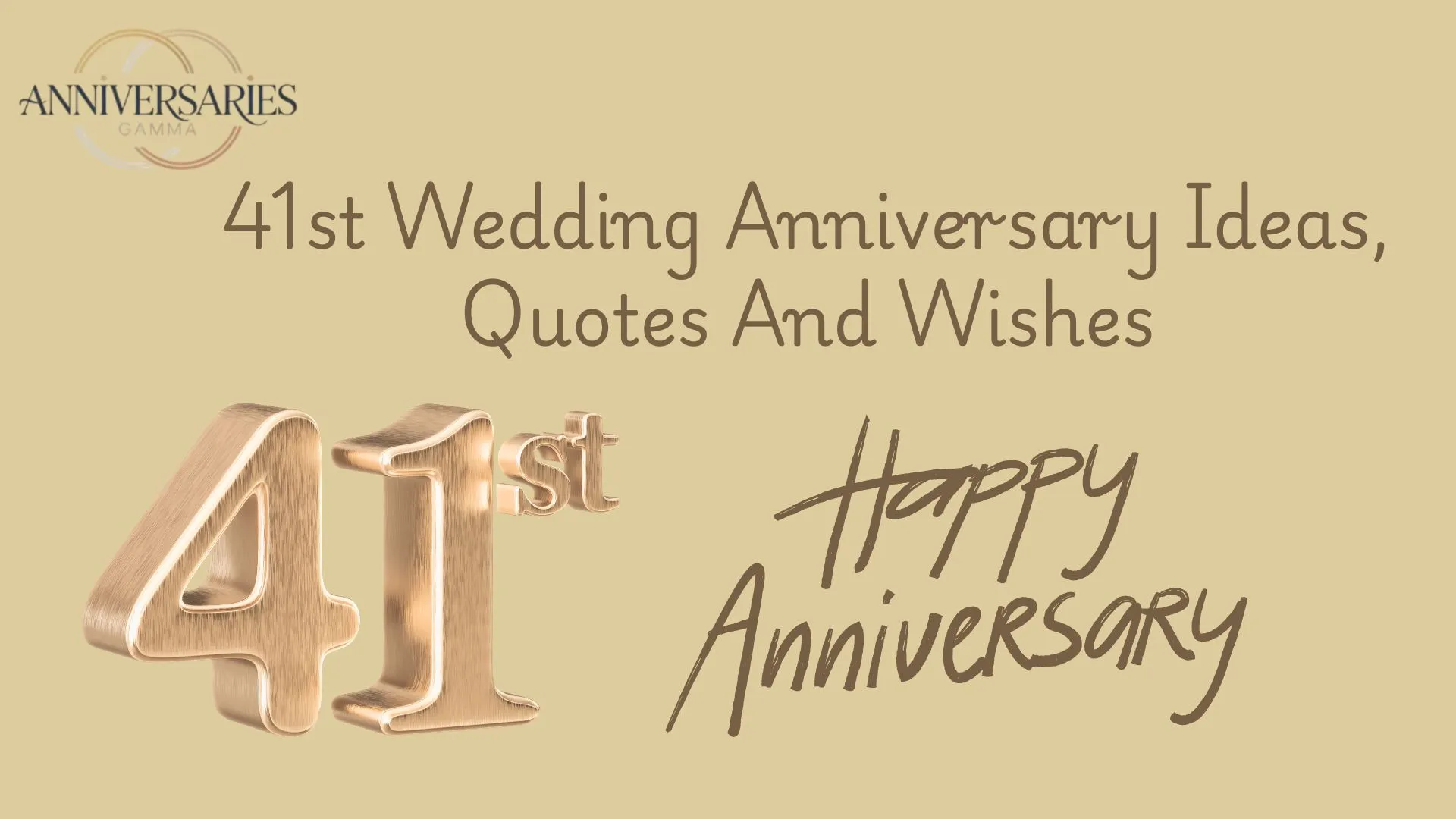 340+ 41st Wedding Anniversary Ideas for 2026