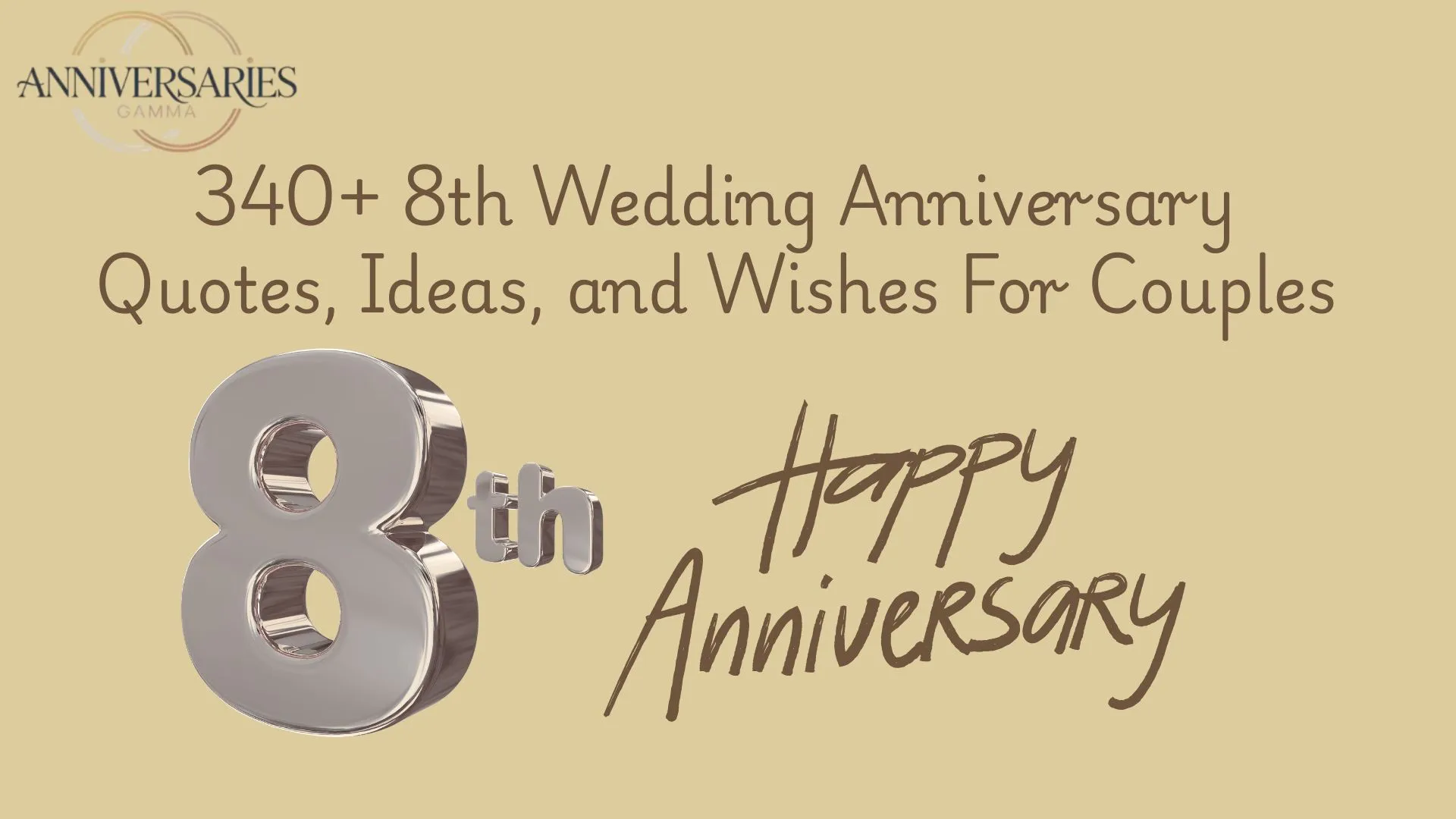 340+ 8th Wedding Anniversary Quotes, Ideas, and Wishes For Couples