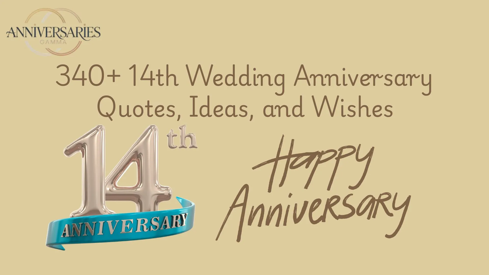 320+ 14th Wedding Anniversary Quotes and Captions