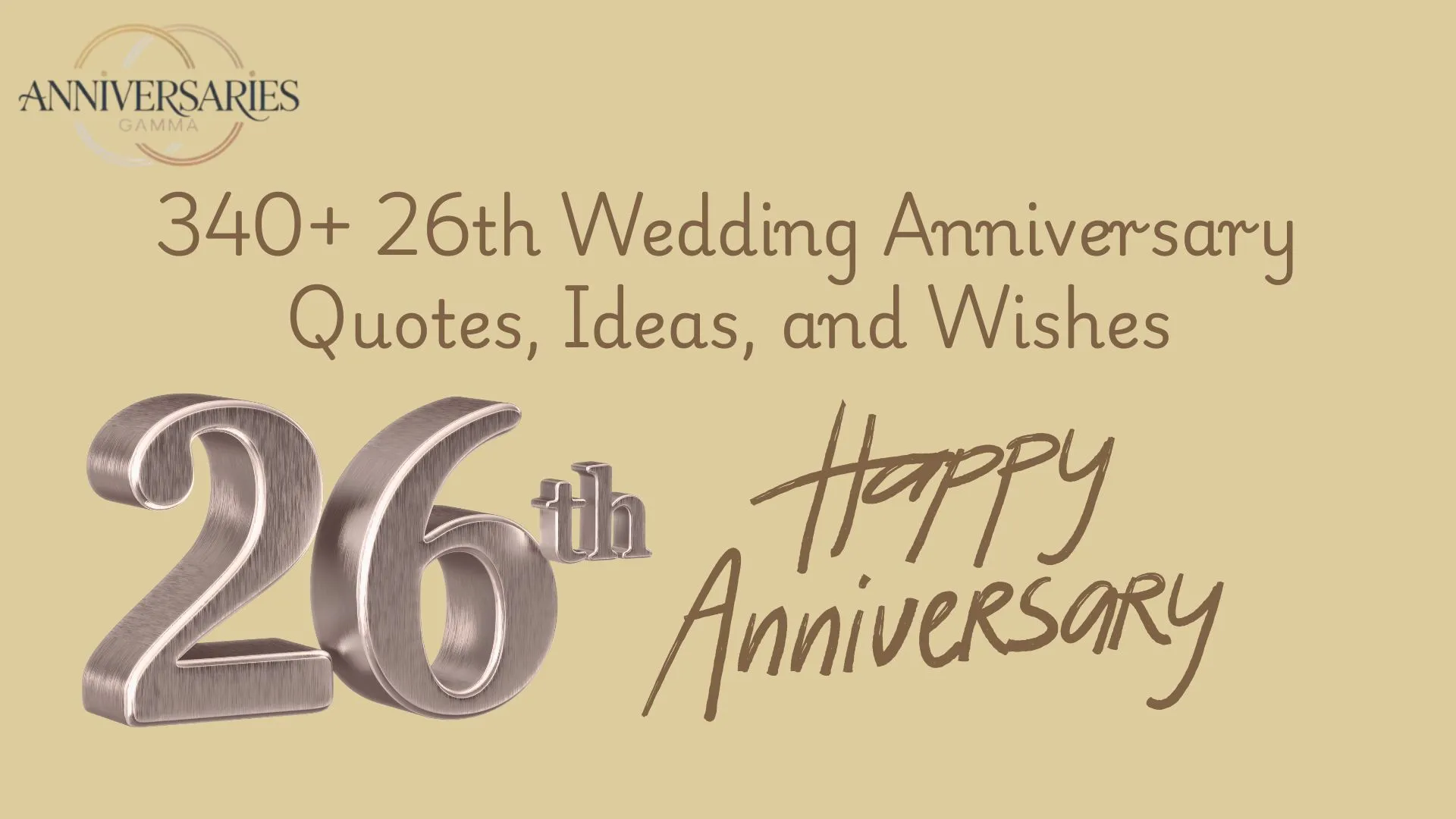 340+ 26th Wedding Anniversary Quotes: Love’s Sparkle Forever 2026