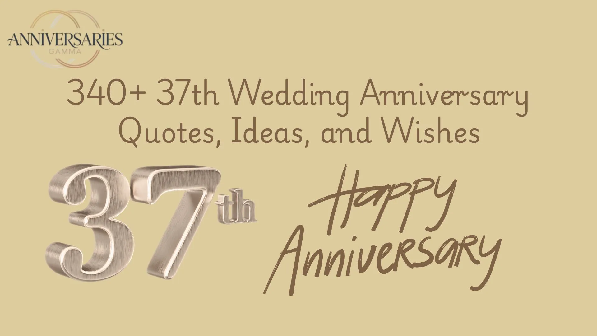 340+ Cheers to 37th Wedding Anniversary with Quotes and Wishes