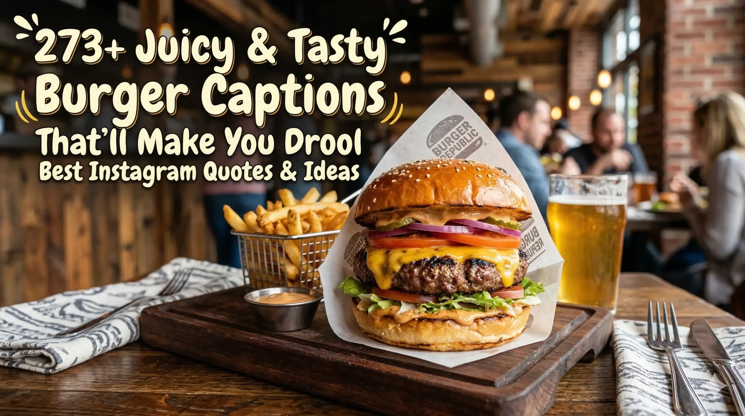 273+ Juicy & Tasty Burger Captions That’ll Make You Drool (Best Instagram Quotes & Ideas)
