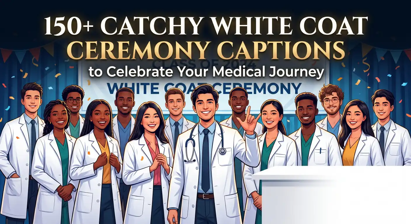 white coat ceremony captions