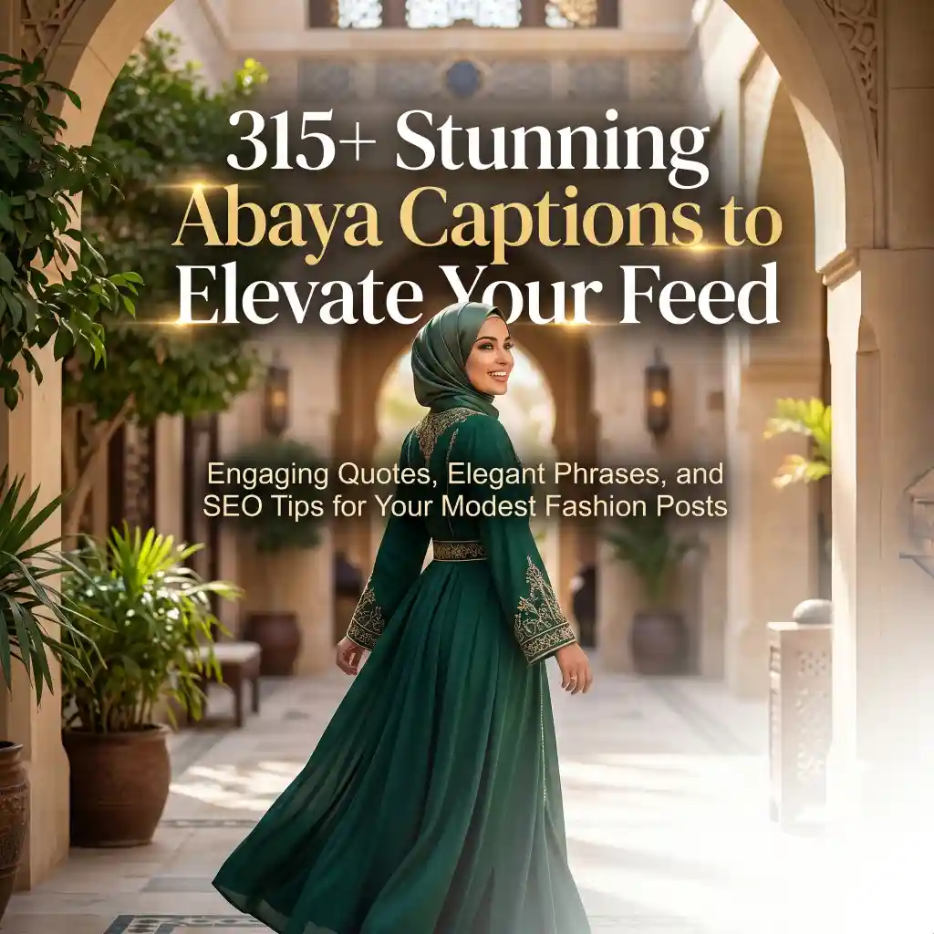 Stunning Abaya Captions