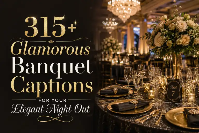 Glamorous Banquet Captions