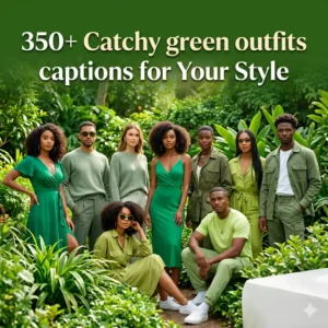 Green Outfits Captions