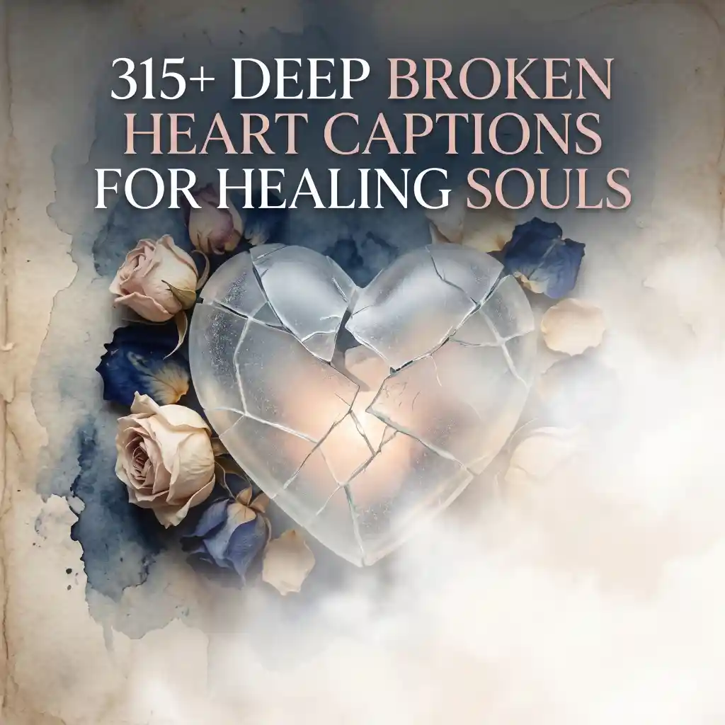 Deep Broken Heart Captions