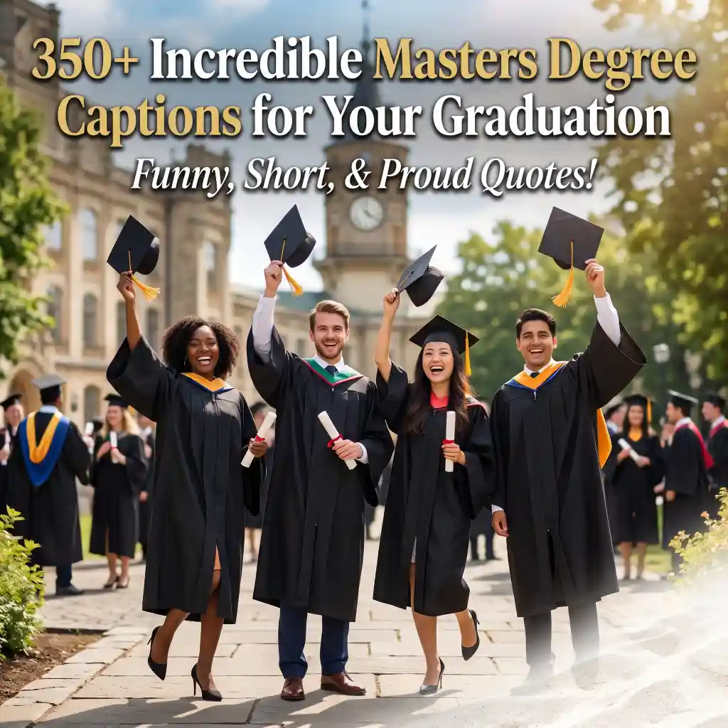 Masters Degree Captions