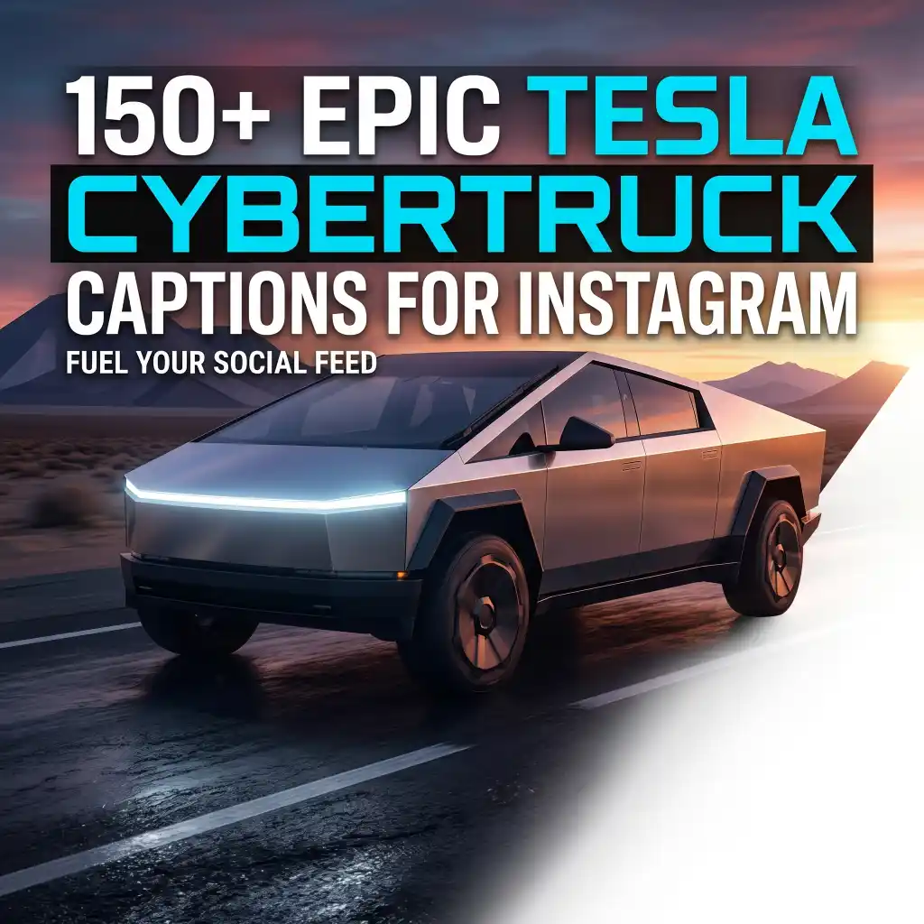 tesla cybertruck captions