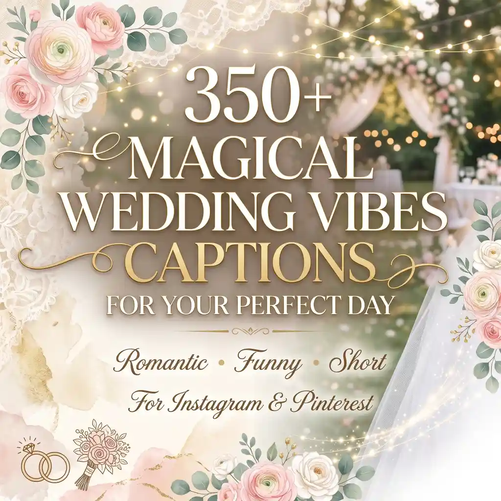 Magical wedding vibes captions