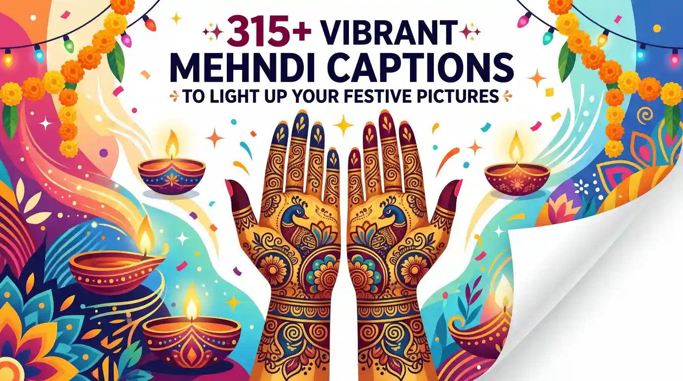 Mehndi Captions